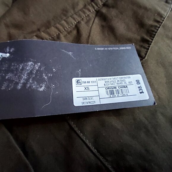 Future Collective Womens Dark Olive Button Shirt Dress XS 100% Recycled Cotton - Picture 4 of 10